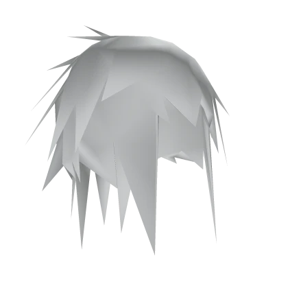 Ratty Low Poly Hair - White