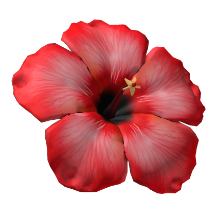 Tropical Summer Hibiscus Hair Flower (Red)