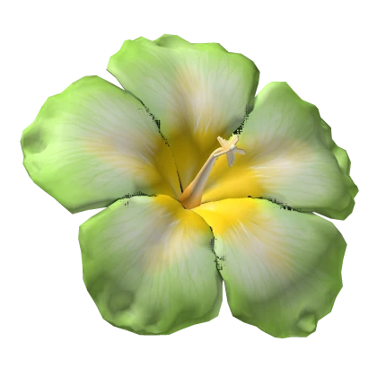 Tropical Summer Hibiscus Hair Flower (Green)