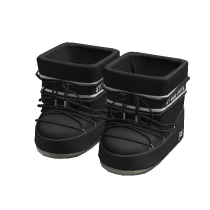 y2k Moon Boots Black 3.0