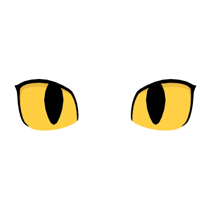 Yellow sharp glow cat eyes