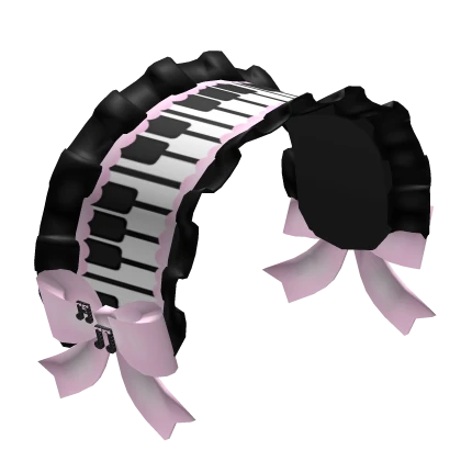 ୨୧ cutecore soft piano dolly maid headband