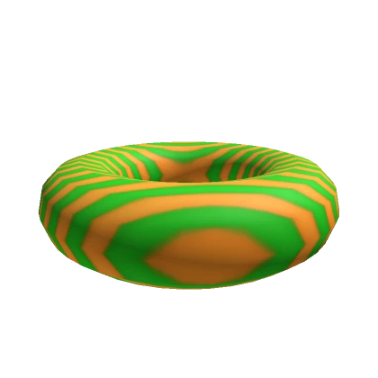 orange and green summer floatie