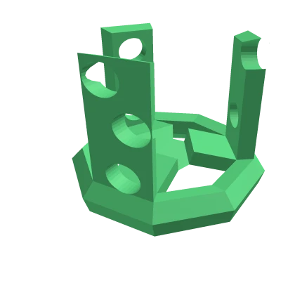 Emerald Cheesy Domino Crown