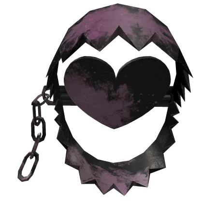 ɞ | (forward) cute black heart bear trap /w blood
