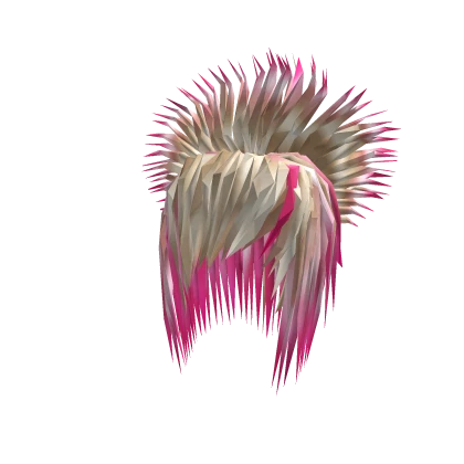 Scene Emo Hair Spikes (Blond/Pink)