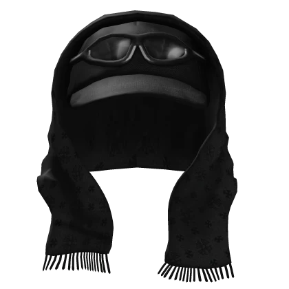 Black Chrome Headscarf Cap w/ Shades