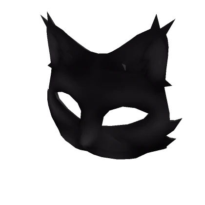 Black Therian Cat Mask