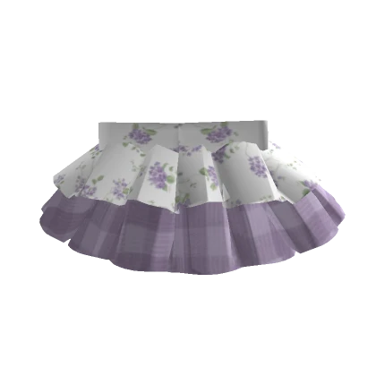 Cottage purple floral skirt 3.0