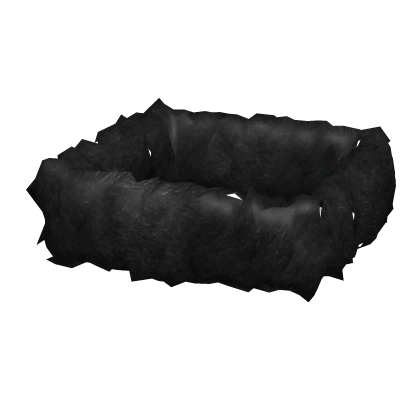 [R6] Right Black Fur Cuff