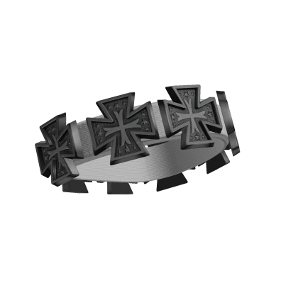 3.0 Chrome Cross Bracelet