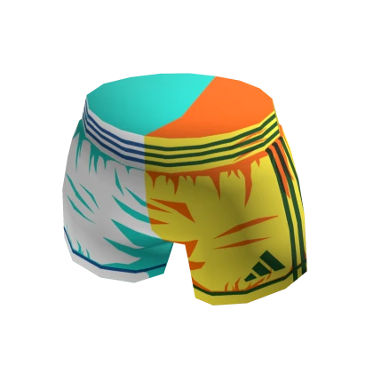 adidas Shorts White & Yellow