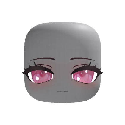 Animated Chibi Doll Sleepy Face - Pink