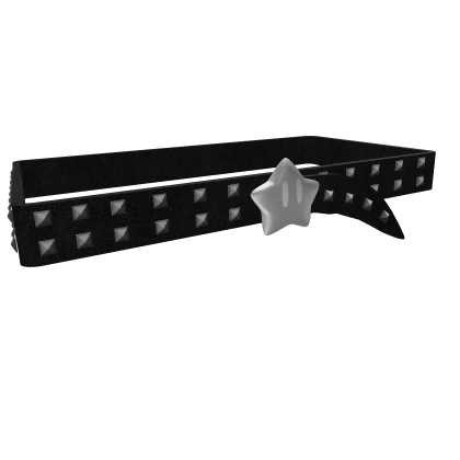 black studded y2k star belt 1.0