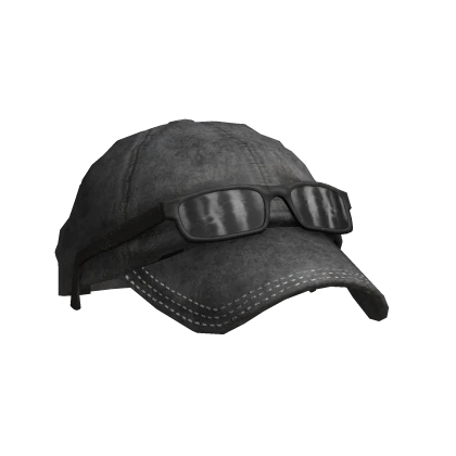Distressed Washed Cap w/ Raised Glasses (Grey 1)