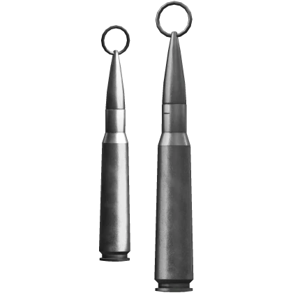 Chrome Bullet Earrings
