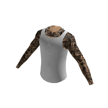 White Tank Top With Tattoos