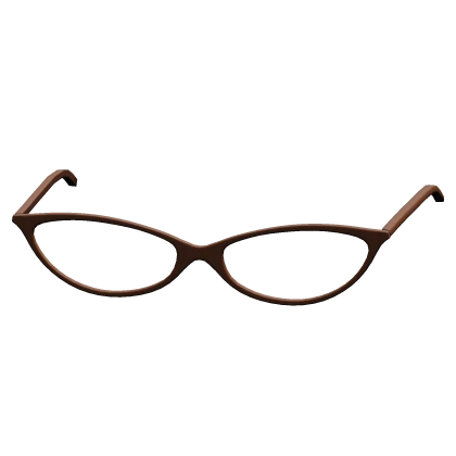 Y2K Cat Eye Glasses in Brown