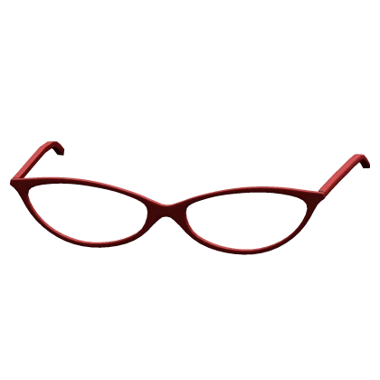 Y2K Cat Eye Glasses in Red