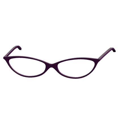 Y2K Cat Eye Glasses in Purple