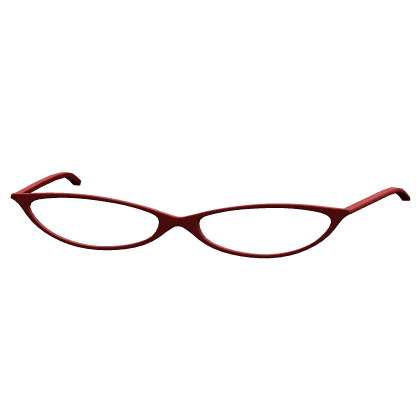 Y2K Librarian Glasses in Red