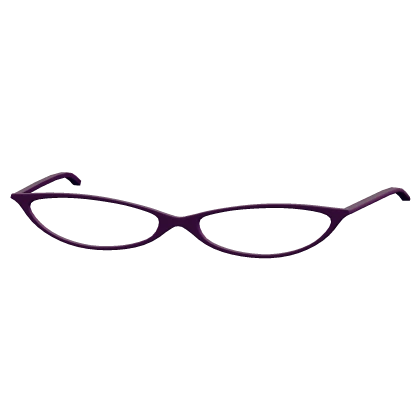 Y2K Librarian Glasses in Purple