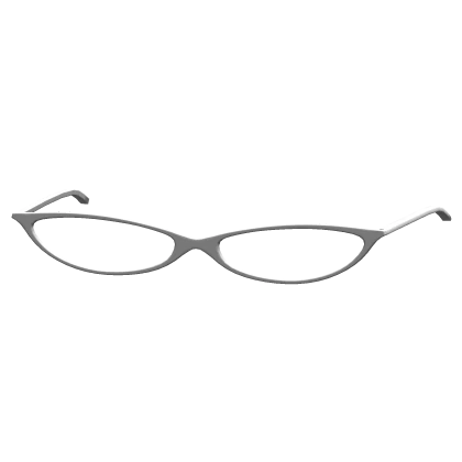 Y2K Librarian Glasses in White