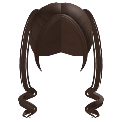 cute brown pick me curled pigtails