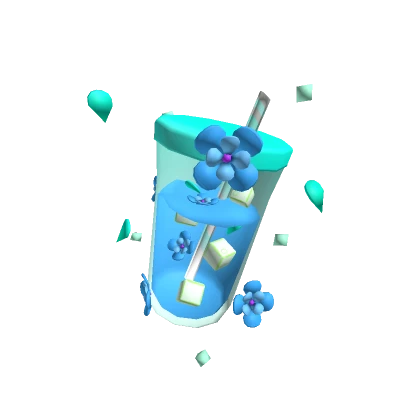 Blue Flower Summer Drink