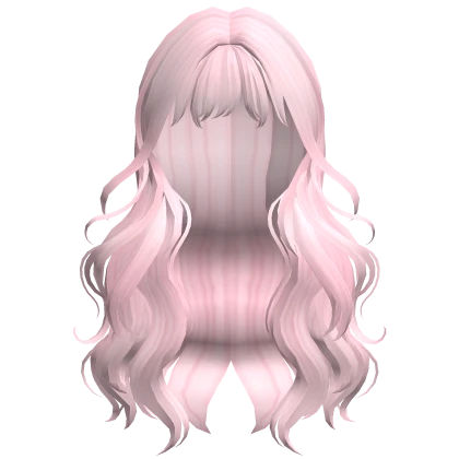 ♡ pink cute voluminous wavy hair