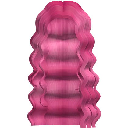 Summer Extra Culry Waves Hot Pink Hair 