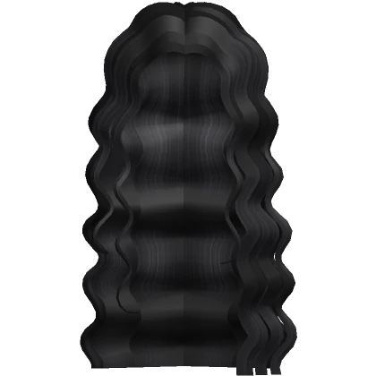 Long Extra Curly Waves Deep Black Hair 