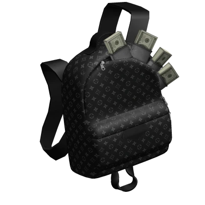 Fancy Black Money Backpack