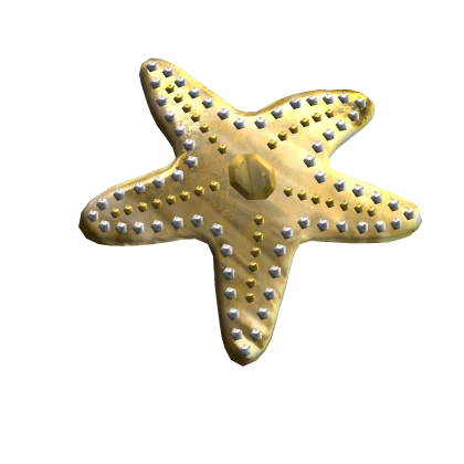 Diamond Starfish Hair Clip In Gold