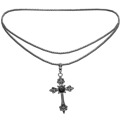 Emo Cross Necklace 3.0 Silver