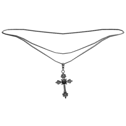 Emo Cross Necklace 1.0 Silver