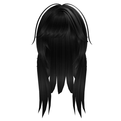 Scene Layered punk emo choppy Fatal raccoon black