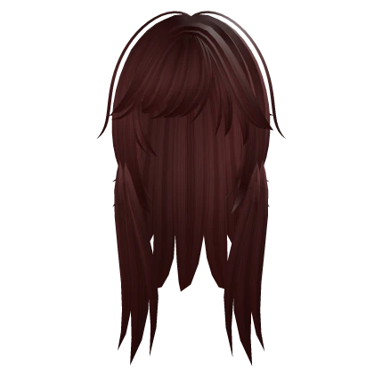 Scene Layered punk emo choppy Fatal raccoon red