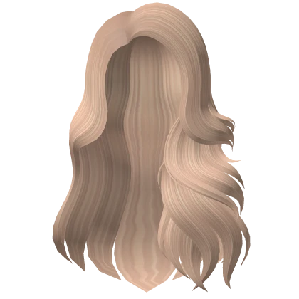 Long wavy blonde hair