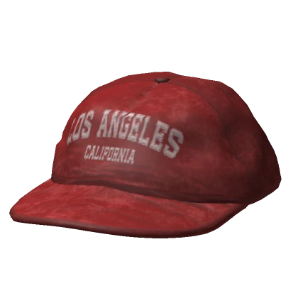 Distressed Backwards Cap Red