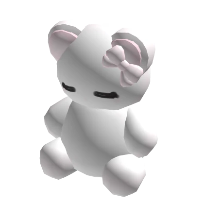 ♡ : white sleepy cat plushie