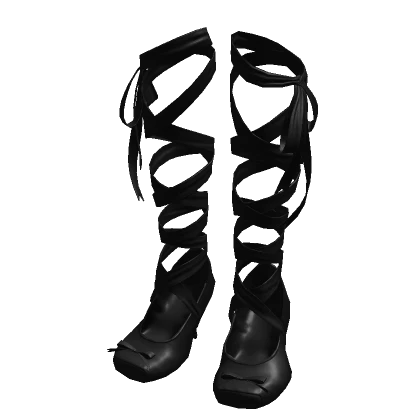 Black Ballet Slipper Heels 🫐