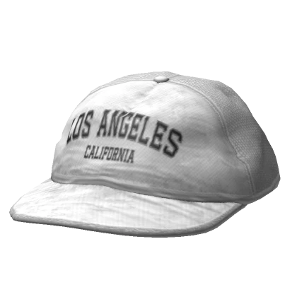 Y2K Distressed Cap Backwards White