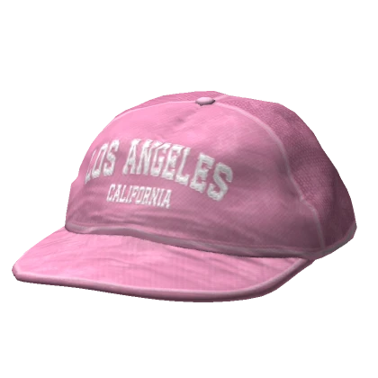 Pink Distressed Cap Backwards