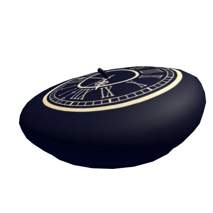 Navy Blue Clock Beret