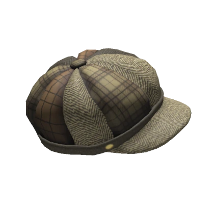 (Larger) Flannel Patch Newsboy Hat