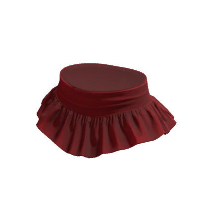 Ruffled Skirt Red