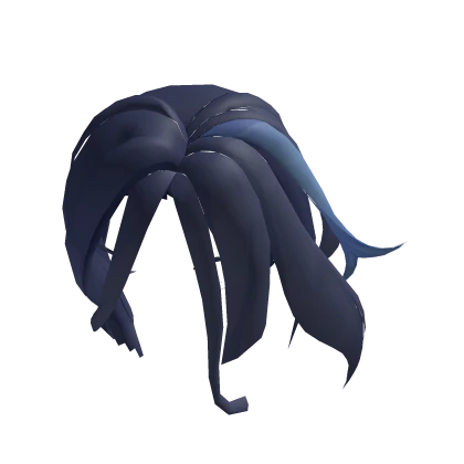 blue anime hair clorinde