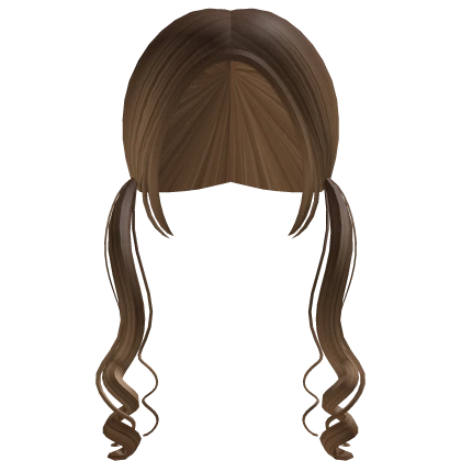 Low Soft Wavy Pigtails in Caramel