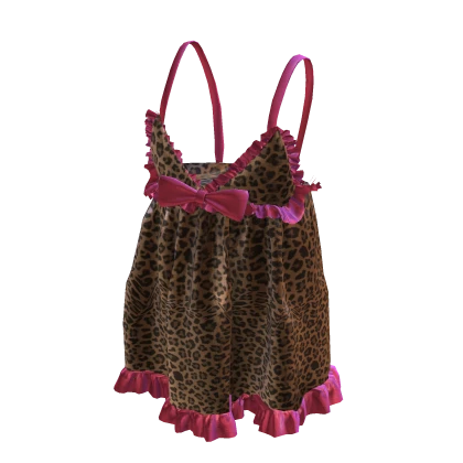 Y2K Hime Gyaru Leopard Dress Version 2 